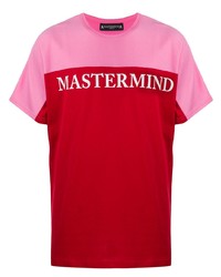 Мужская ярко-розовая футболка с круглым вырезом с принтом от Mastermind Japan