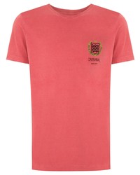 Мужская ярко-розовая футболка с круглым вырезом с принтом от OSKLEN