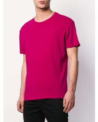 Мужская ярко-розовая футболка с круглым вырезом с принтом от RtA