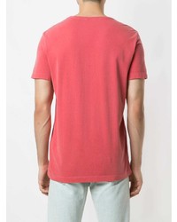 Мужская ярко-розовая футболка с круглым вырезом с принтом от OSKLEN