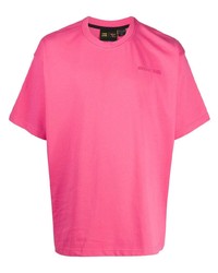 Мужская ярко-розовая футболка с круглым вырезом от Adidas By Pharrell Williams