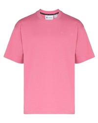 Мужская ярко-розовая футболка с круглым вырезом от adidas
