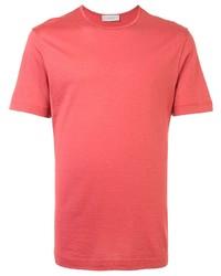 Мужская ярко-розовая футболка с круглым вырезом от Cerruti 1881