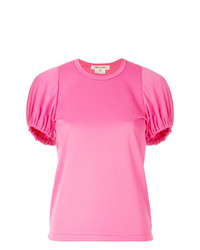 Женская ярко-розовая футболка с круглым вырезом от Comme des Garcons