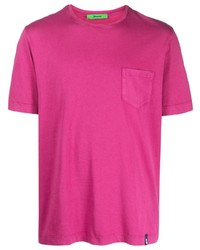 Мужская ярко-розовая футболка с круглым вырезом от Drumohr