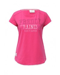 Женская ярко-розовая футболка с круглым вырезом от Freddy
