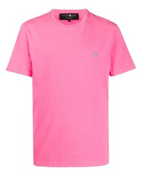 Мужская ярко-розовая футболка с круглым вырезом от Hydrogen