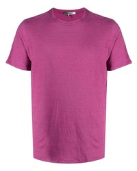 Мужская ярко-розовая футболка с круглым вырезом от Isabel Marant