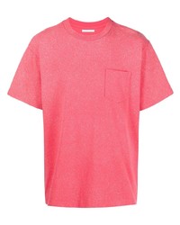 Мужская ярко-розовая футболка с круглым вырезом от John Elliott