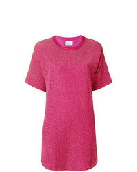 Женская ярко-розовая футболка с круглым вырезом от Laneus