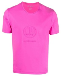 Мужская ярко-розовая футболка с круглым вырезом от Martine Rose