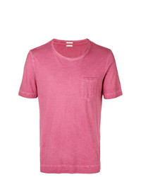 Мужская ярко-розовая футболка с круглым вырезом от Massimo Alba