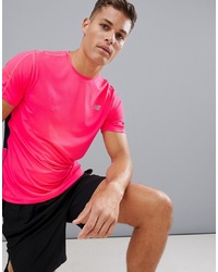 Мужская ярко-розовая футболка с круглым вырезом от New Balance