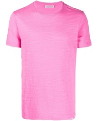 Мужская ярко-розовая футболка с круглым вырезом от Orlebar Brown