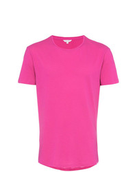 Мужская ярко-розовая футболка с круглым вырезом от Orlebar Brown