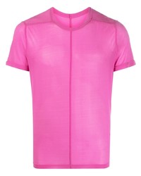 Мужская ярко-розовая футболка с круглым вырезом от Rick Owens