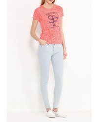 Женская ярко-розовая футболка с круглым вырезом от Sela