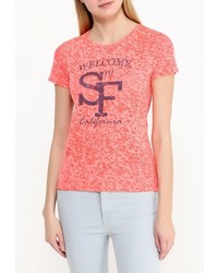 Женская ярко-розовая футболка с круглым вырезом от Sela