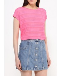 Женская ярко-розовая футболка с круглым вырезом от Sela