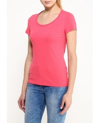 Женская ярко-розовая футболка с круглым вырезом от Sela