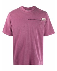Мужская ярко-розовая футболка с круглым вырезом от VAL KRISTOPHE
