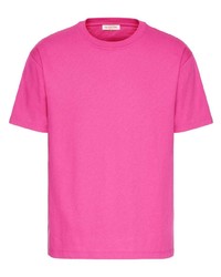 Мужская ярко-розовая футболка с круглым вырезом от Valentino Garavani