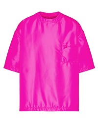 Мужская ярко-розовая футболка с круглым вырезом от Valentino
