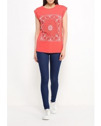 Женская ярко-розовая футболка с круглым вырезом от Vis-a-Vis