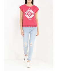 Женская ярко-розовая футболка от Emoi