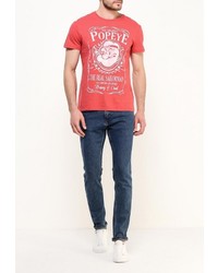 Мужская ярко-розовая футболка от Modis