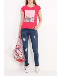 Женская ярко-розовая футболка от Piazza Italia