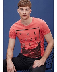 Мужская ярко-розовая футболка от s.Oliver