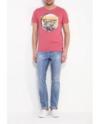 Мужская ярко-розовая футболка от SPRINGFIELD