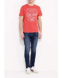 Мужская ярко-розовая футболка от Tom Tailor