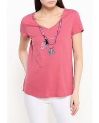 Женская ярко-розовая футболка от Tom Tailor Denim