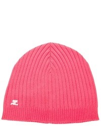 Женская ярко-розовая шапка от Courreges