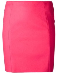 Ярко-розовая шерстяная мини-юбка от Cédric Charlier