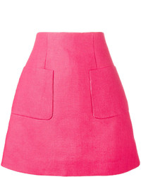 Ярко-розовая юбка-трапеция