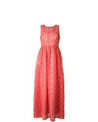 Ярко-розовое вечернее платье с цветочным принтом от P.A.R.O.S.H.