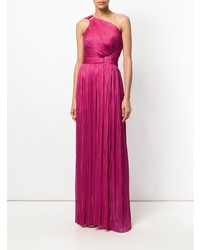 Ярко-розовое вечернее платье со складками от Maria Lucia Hohan