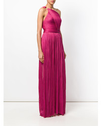 Ярко-розовое вечернее платье со складками от Maria Lucia Hohan
