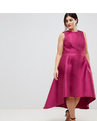 Ярко-розовое вечернее платье от Chi Chi London Plus