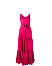 Ярко-розовое вечернее платье от La Doublej
