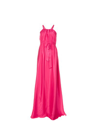Ярко-розовое вечернее платье от Lanvin