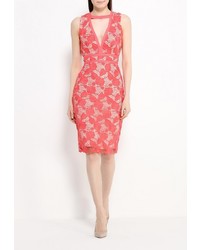 Ярко-розовое вечернее платье от LOST INK