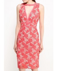 Ярко-розовое вечернее платье от LOST INK