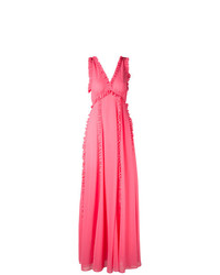 Ярко-розовое вечернее платье от MSGM