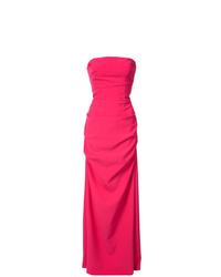 Ярко-розовое вечернее платье от Nicole Miller