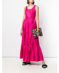 Ярко-розовое вечернее платье от La Doublej