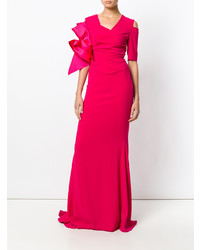 Ярко-розовое вечернее платье от Talbot Runhof